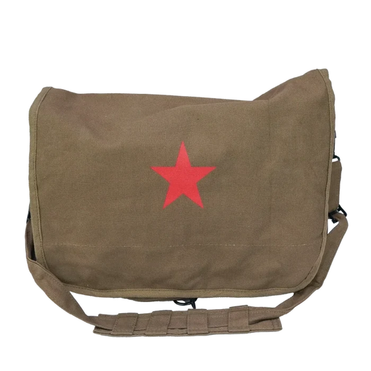 Canvas Paratrooper Red Star Messanger Bag - Army and Outdoors - Shoulder Bags
