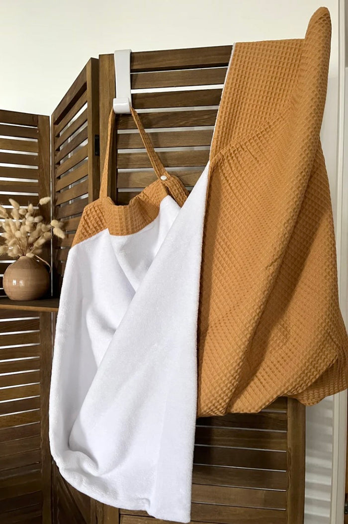 Cape de bain tablier | Camel