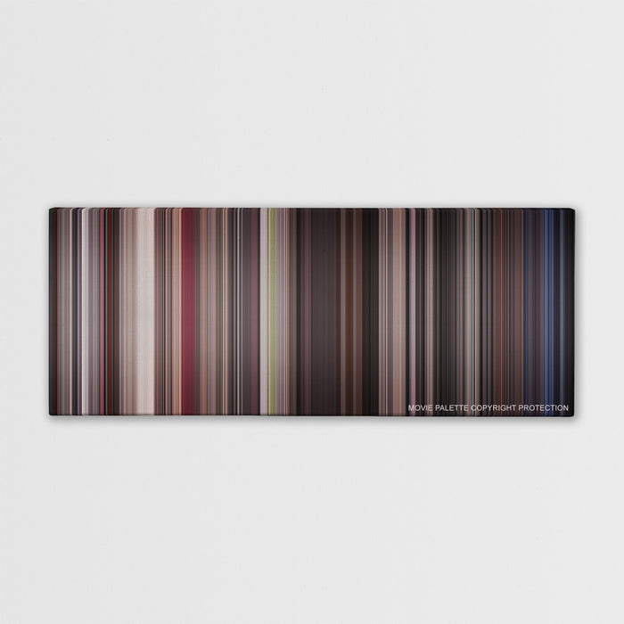 Cape Fear color palette canvas print: thousands of thin vertical stripes of color