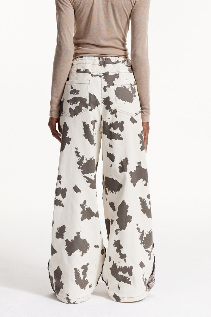 Caprina Deconstruct Print Barrel Jeans