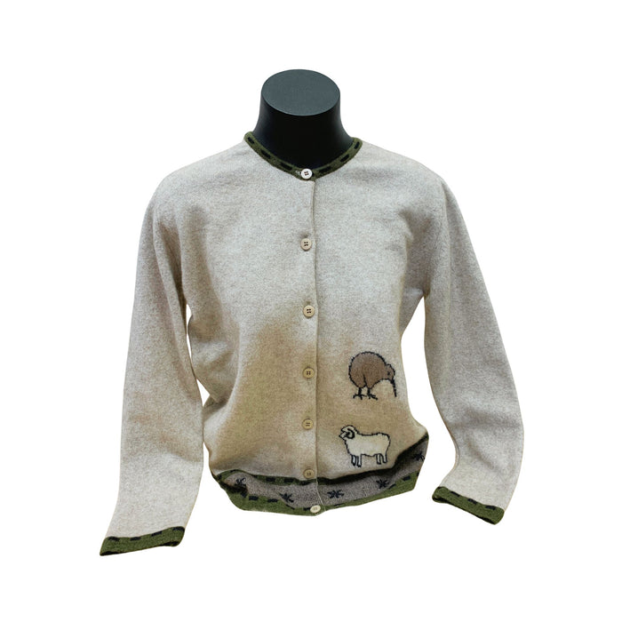 Cardigan Merinosilk Kiwi Patch Ladies
