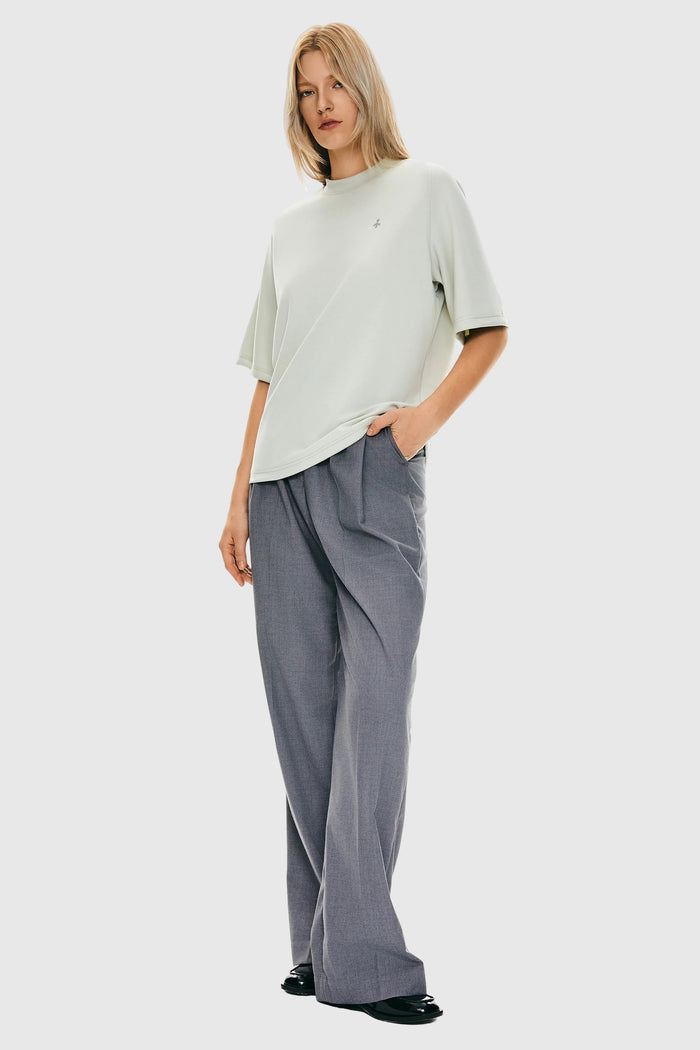 orolay Casual Crew Neck T-Shirt Tops Basic Workout #color_light green