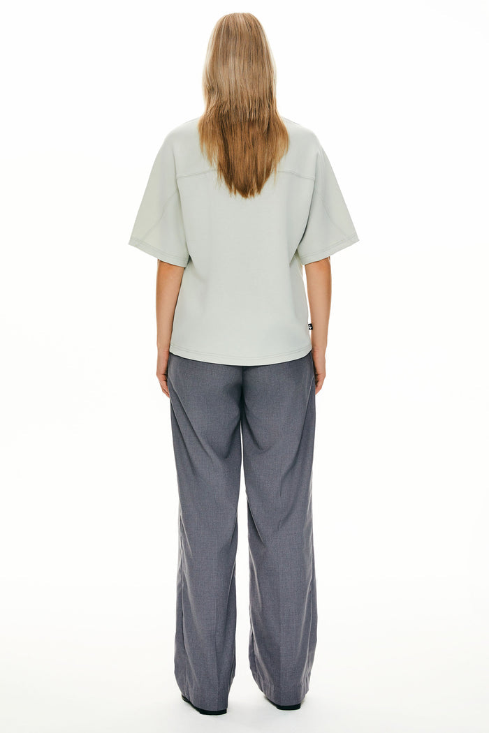 orolay Casual Crew Neck T-Shirt Tops Basic Workout #color_light green