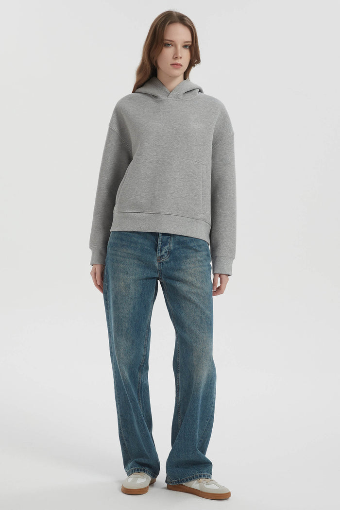 Orolay Causal Hoodies Pullover with Pocket #color_gray