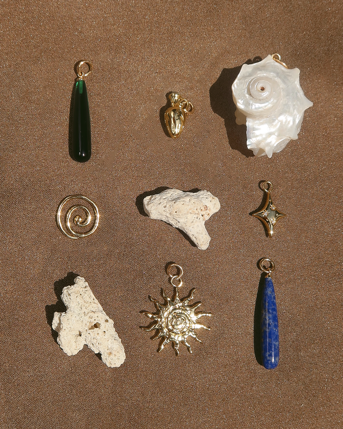 Dana Gemstone Charm - Mod + Jo - Jewelry built to last, advanced plating technology