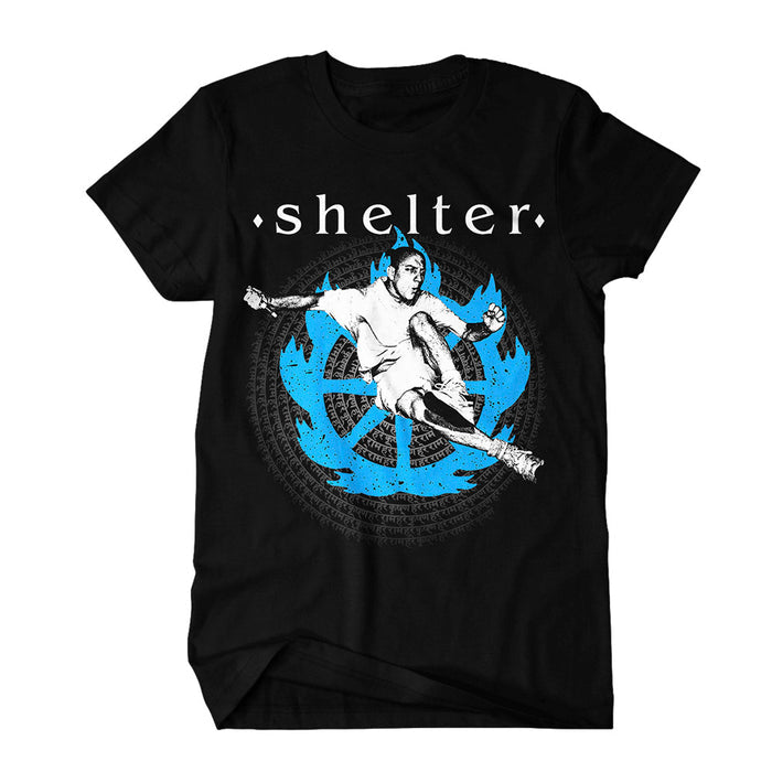 shelter Chakra - Black T-Shirt