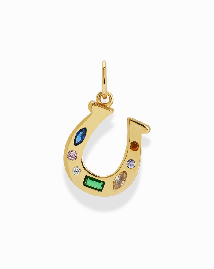 Chantal Horseshoe Charm - Mod + Jo - Jewelry built to last, advanced plating technology