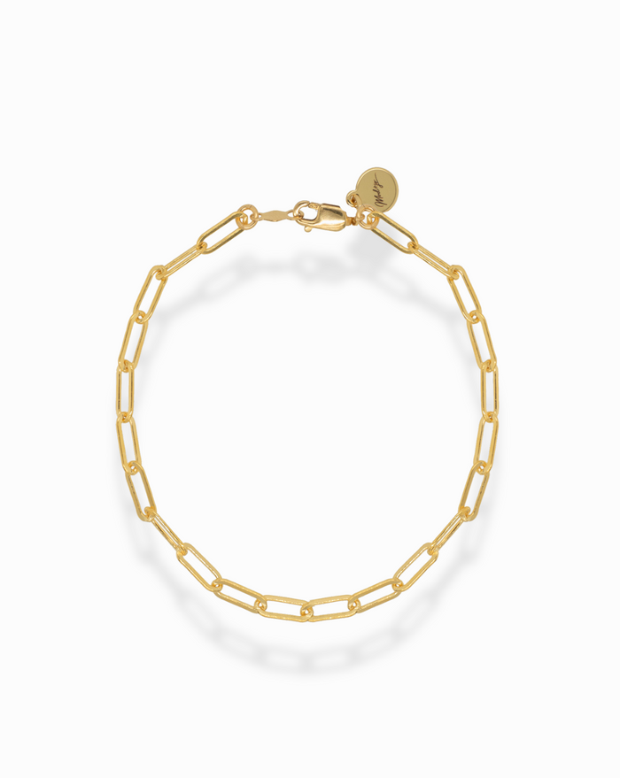 Charlie Paperclip Chain Bracelet - Mod + Jo - Jewelry built to last, advanced plating technology