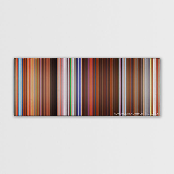 Charlie's Angels color palette canvas print: thousands of thin vertical stripes of color