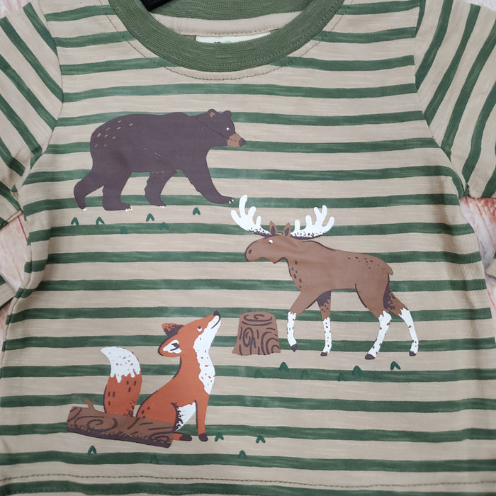 CLEARANCE CR SPORTS MULTI AMINAL STRIPE TOP SET WITH PANTS00