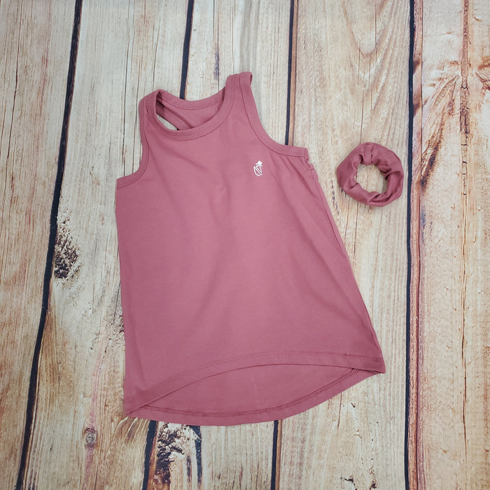 CLEARANCE Noruk Rose Tank Top with Scrunchie