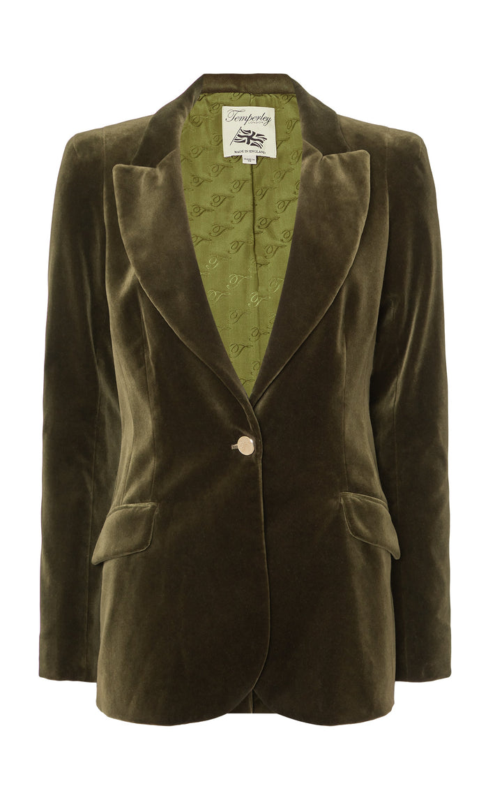 Clove Velvet Jacket - Militare