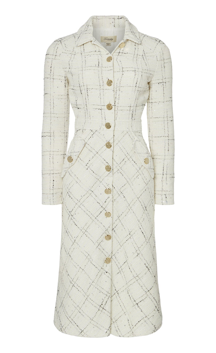 Colonel Dress - White Check