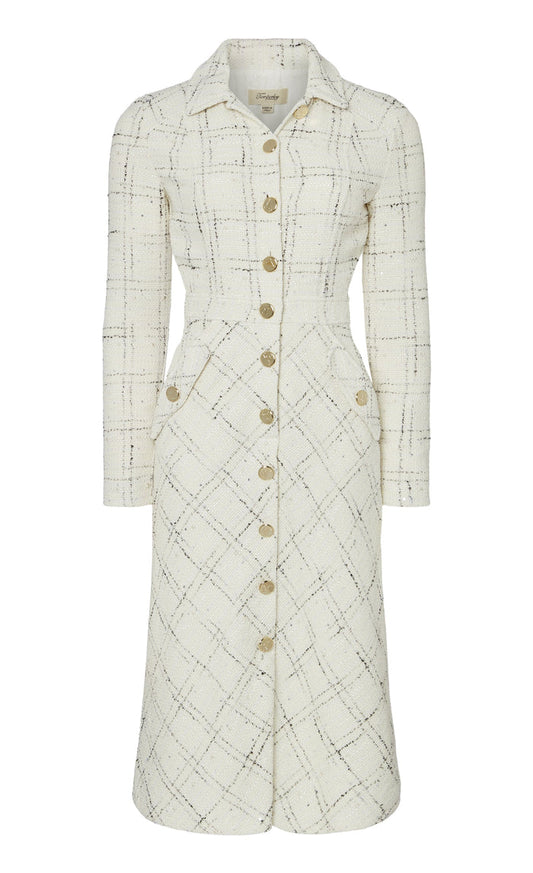 Colonel Dress - White Check