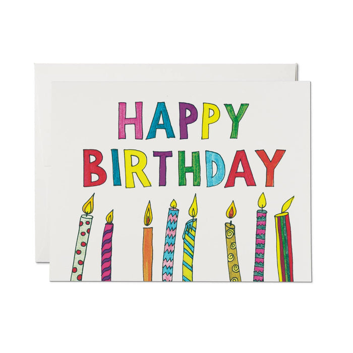 Colorful Candles Card