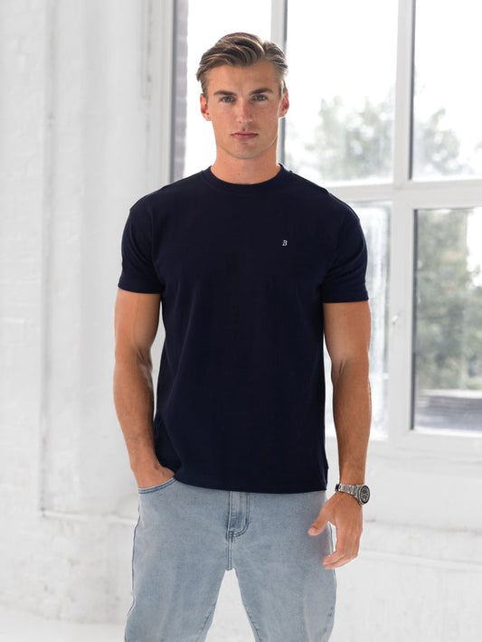 Conrad Relaxed Anchor T-Shirt - Bright Navy