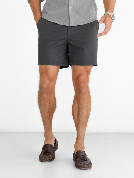 Conrad Stretch Chino Shorts - Graphite