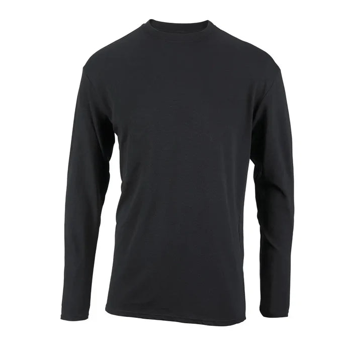Sub Zero Cool T wicking long sleeve top in black on a white background