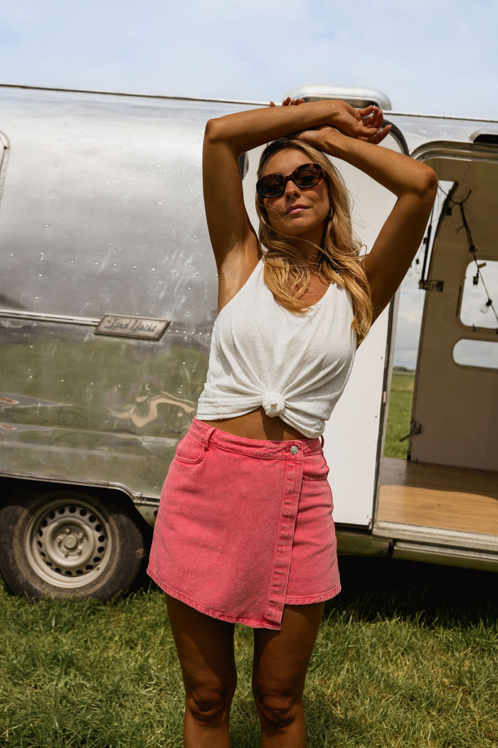 Coral Denim Johanne Skort