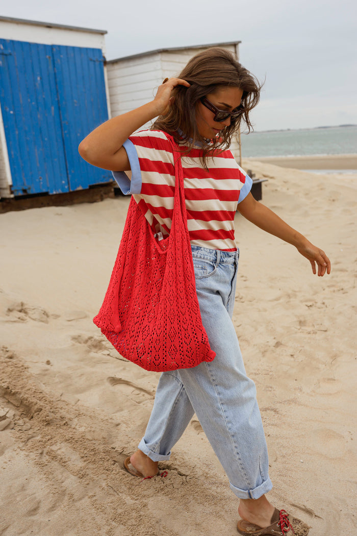 Coral Mesh Summer Bag