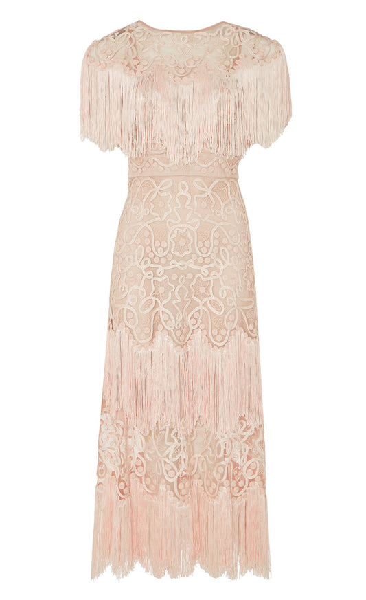 Cordelle Tassel Dress - Pink