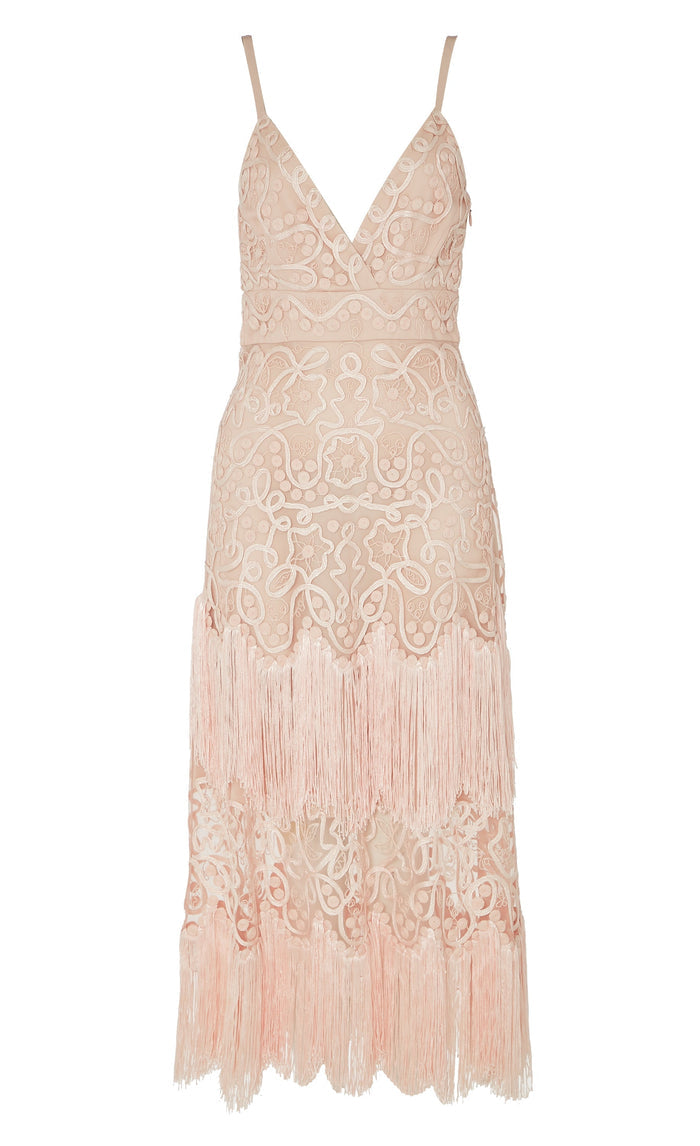 Cordelle Tassel Dress - Pink
