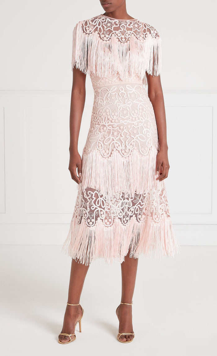 Cordelle Tassel Dress - Pink