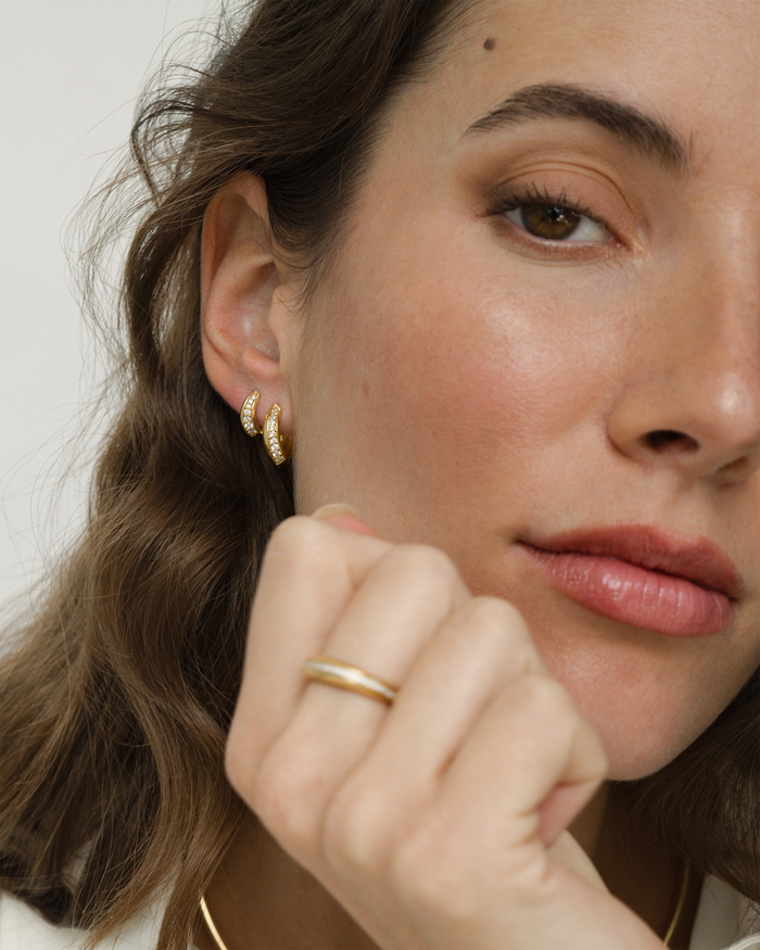 Corey Pave Hoop Set - Mod + Jo