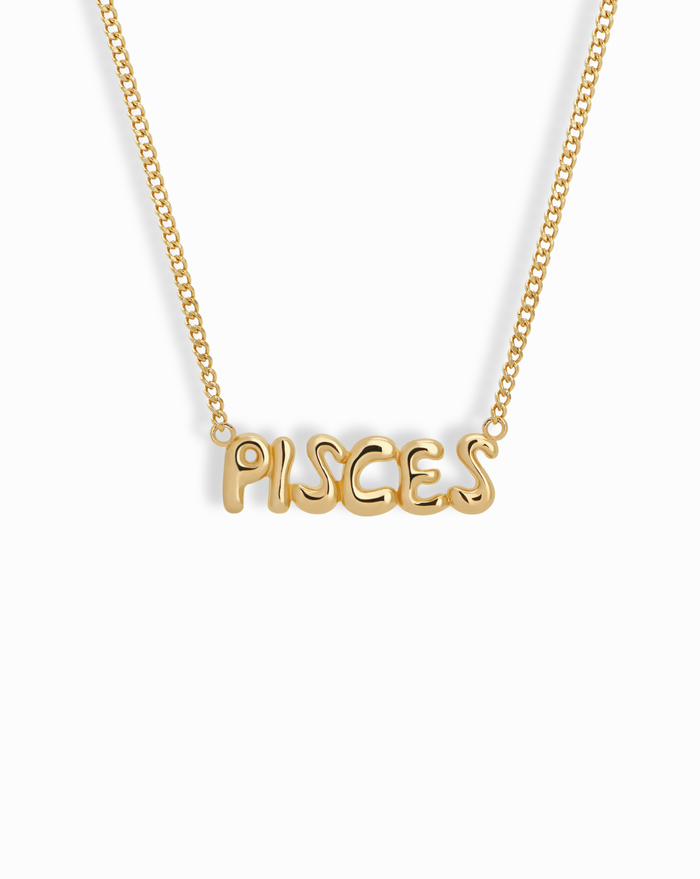 Cosmo Bubble Zodiac Pendant - Mod + Jo - Jewelry built to last, advanced plating technology