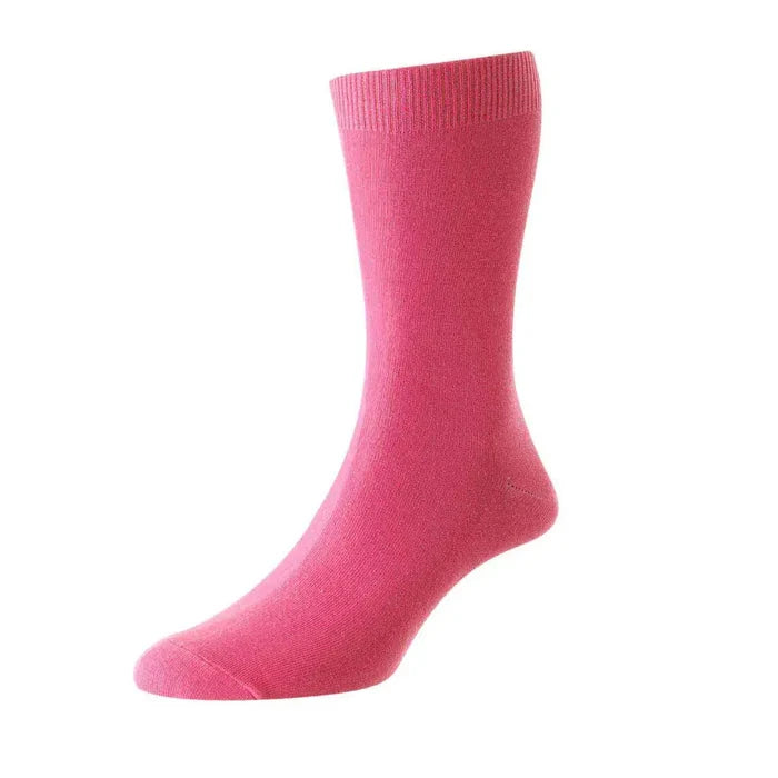 Sub Zero cotton liner sock in pink colour photographed on a white background