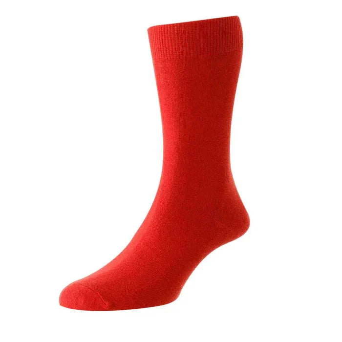 Sub Zero cotton liner sock in red colour photographed on a white background
