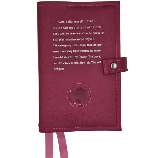 Cover-AA Double Book Cover for Regular Hardback Books – 3rd Step Prayer and Coin Holder
