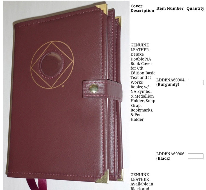 Cover-NA Genuine Leather Double Book Cover- 6th ed