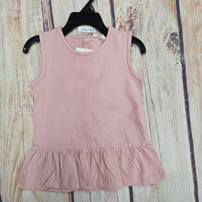 CR SPORTS BLUSH PINK PEPLUM TOP