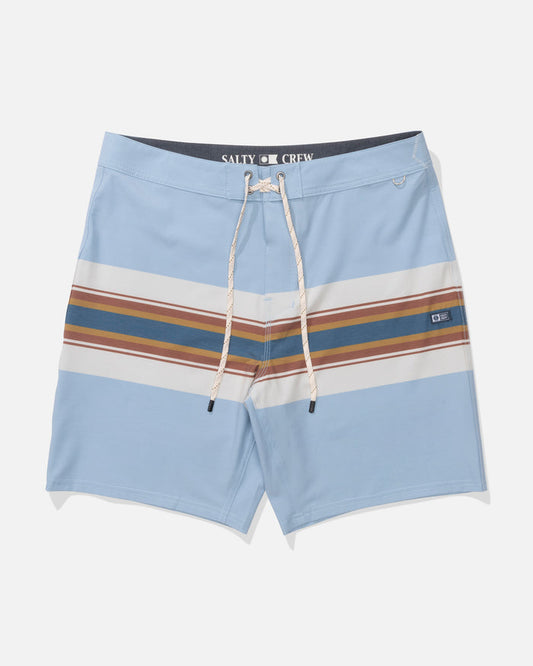 Crew Stripe Boardshort - Coast Blue