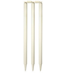 Cricket Stumps & Bails Set - Wooden Outdoor - Arcade Sports