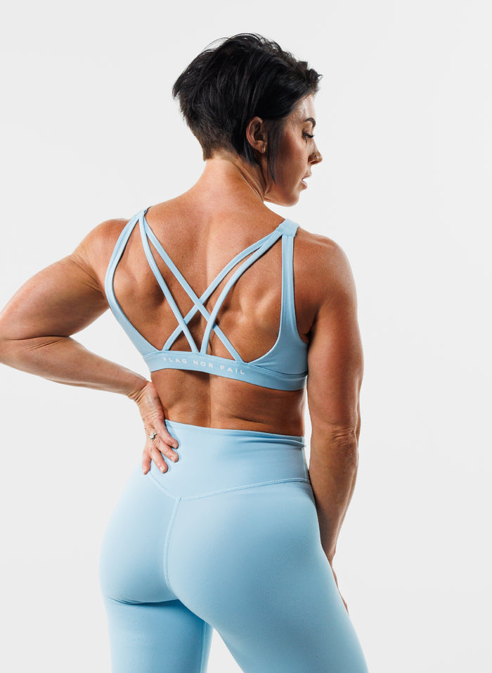 CRISSCROSS ESSENTIAL BRA - SKY
