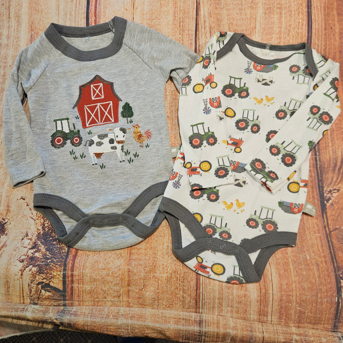 CUTIE PIE BABY 2PK FARM BODYSUIT HY2100010
