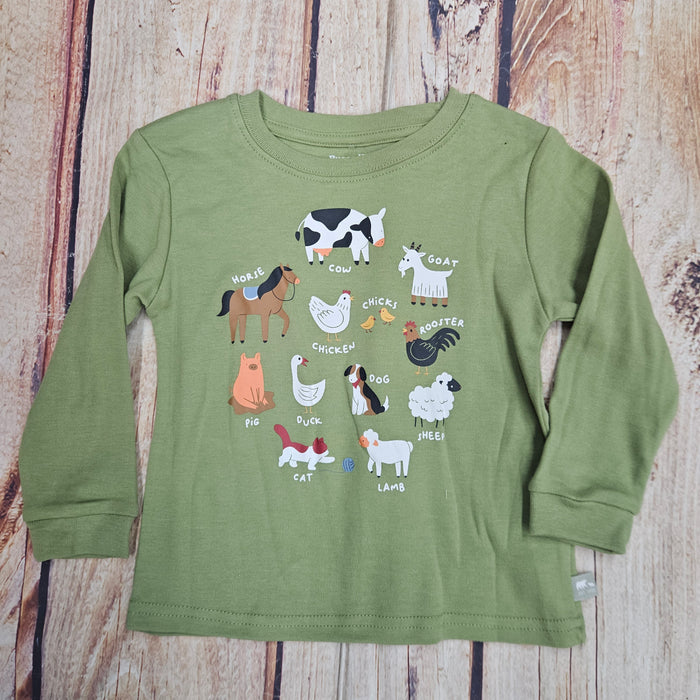 CUTIE PIE BABY FARM ANIMALS T-SHIRT GREEN PY2300052
