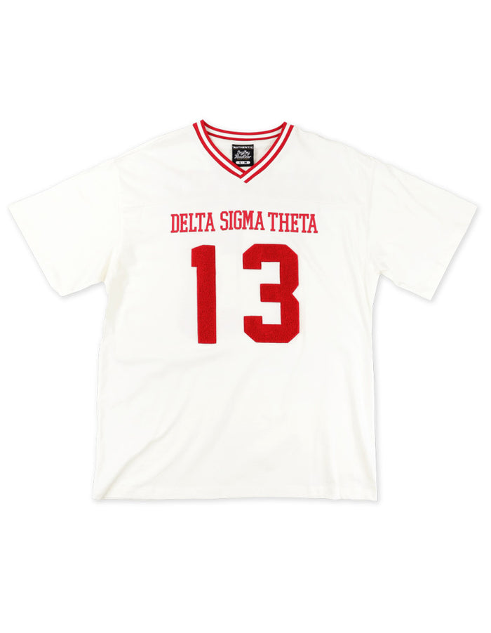D9 - Sorority Oversize Chenille Jersey Tee