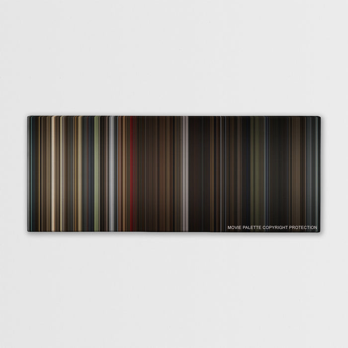 Darkest Hour color palette canvas print: thousands of thin vertical stripes of color