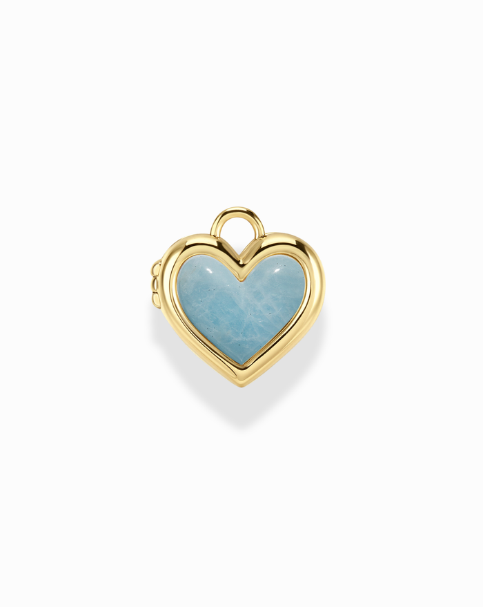 Davie Heart Birthstone Locket Charm - Mod + Jo
