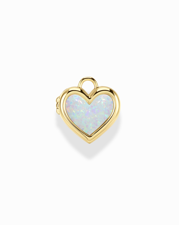 Davie Heart Birthstone Locket Charm - Mod + Jo