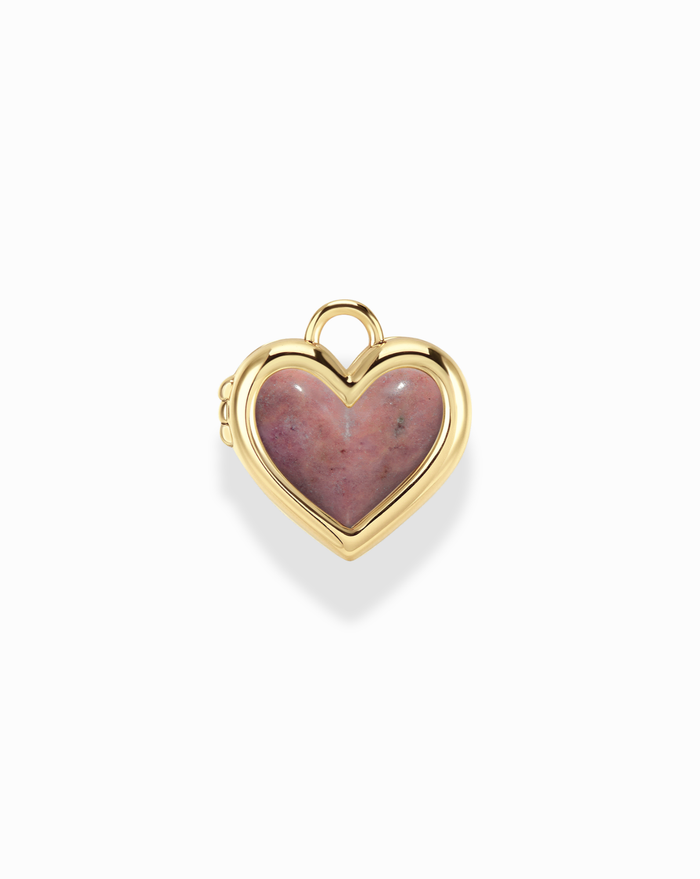 Davie Heart Birthstone Locket Charm - Mod + Jo