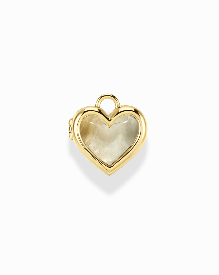 Davie Heart Birthstone Locket Charm - Mod + Jo