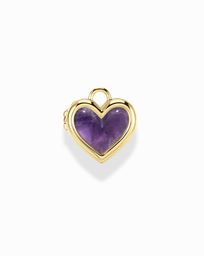 Davie Heart Birthstone Locket Charm - Mod + Jo