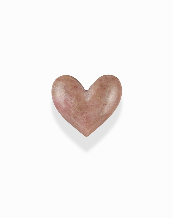 Gold plate / July - Pink Rhodonite