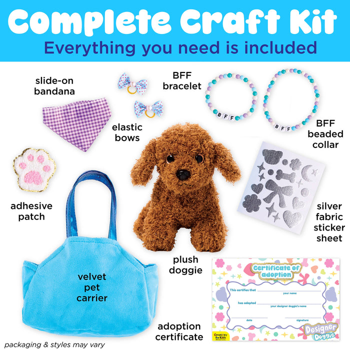 Decorate Your Own Designer Doggie Craft Kit for Kids - Wee Bee Baby Boutique