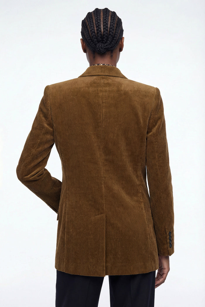 Derya Double Breasted Corduroy Blazer