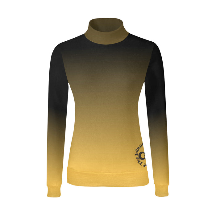 Descendants of the Island Gold Women's Mock Neck Sweater